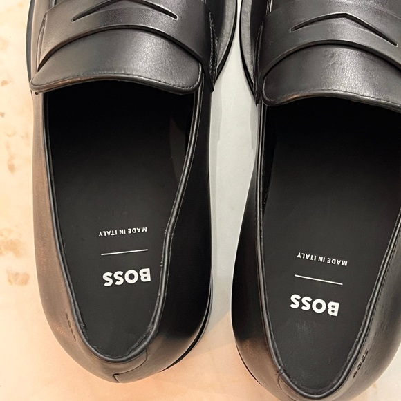BOSS Men\'s Black Derreck Penny Loafer US size-6 main image 8